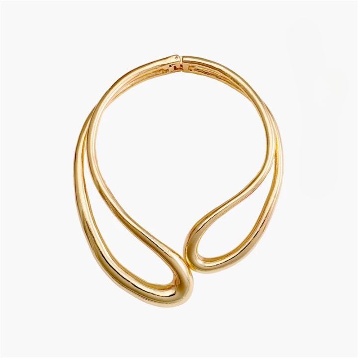 Jumbo Wrap Around Bib Choker Necklace and Bracelet