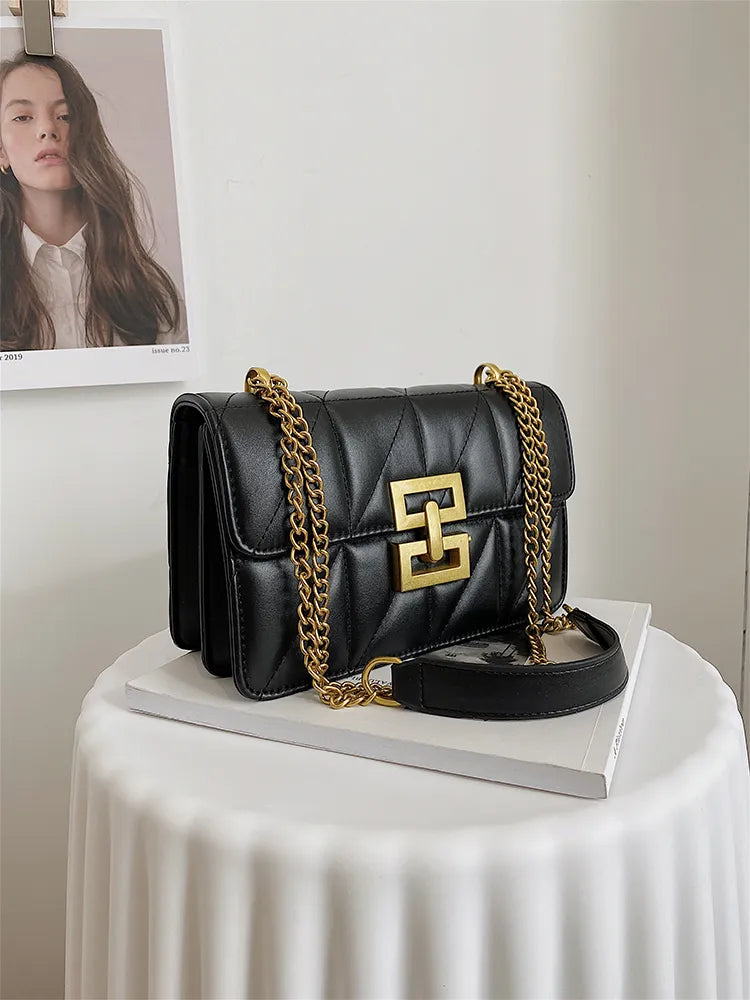 Willemina Square Quilted Flap Bag