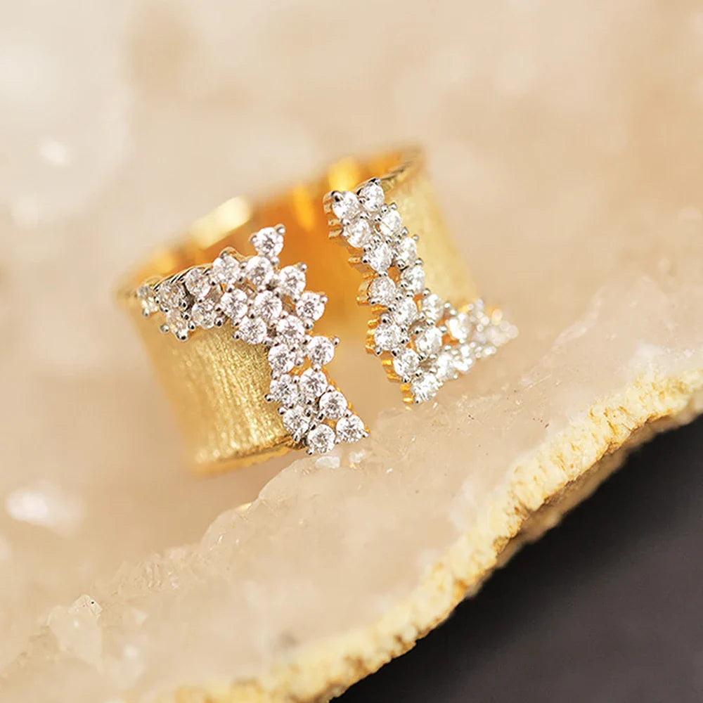 Luxe CZ Rhinestone Wrap Ring