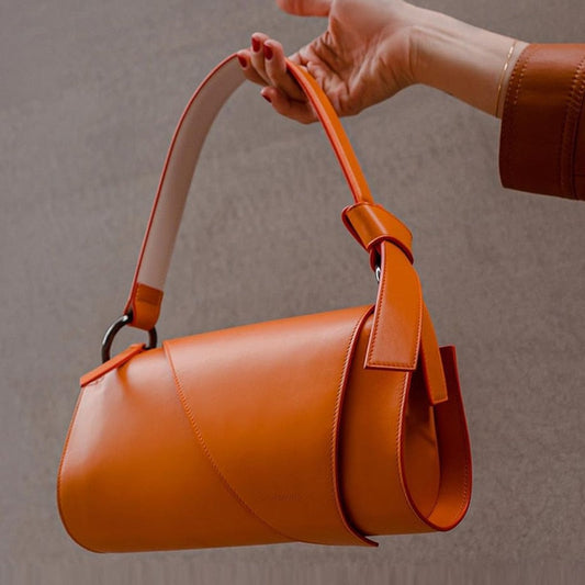 Saira Rolled Look Baguette Bag
