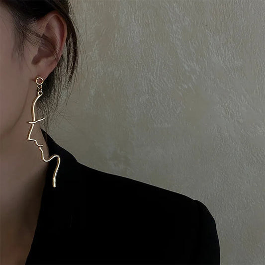 Abstract Face Shape Earrings