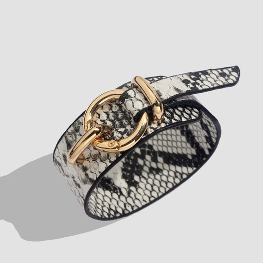 Snakeskin Prints Faux Leather Bracelets - 3 Colors