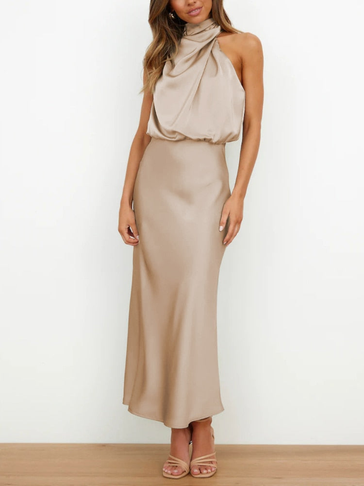 Sleeveless Off Shoulder Bodycon Elegant Maxi Dresses Wedding
