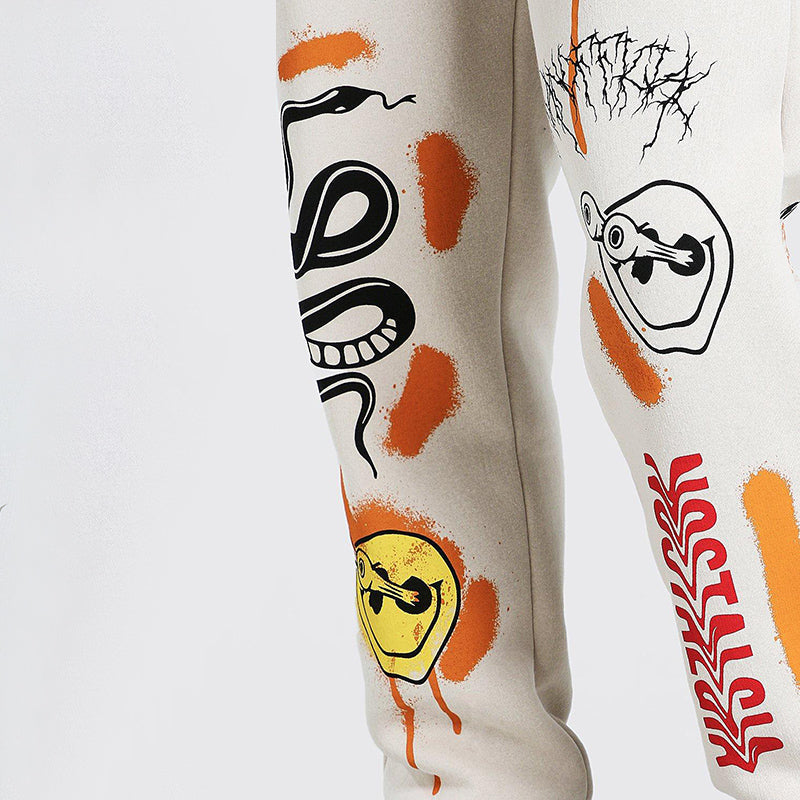 Street Style Harajuku Graphic Prints Jogger Pants - 3 Colors