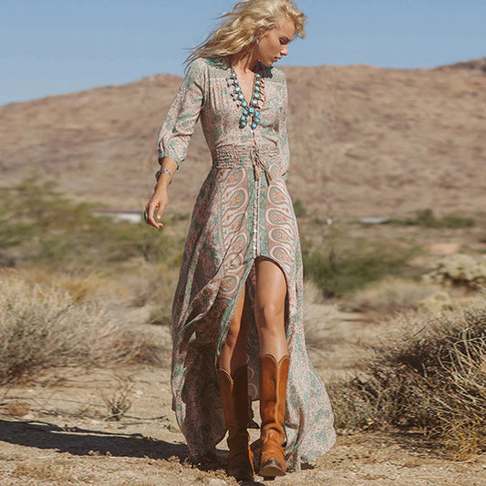 Gypsy Hippie Women's Summer Boho Dress