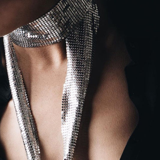 Thelma Sequin Metallic Look Scarf - 3 Colors