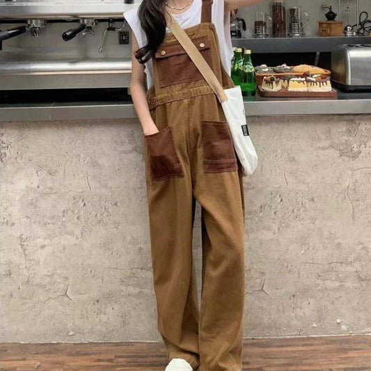 Vintage Harajuku Loose Wide Leg Brown Chic Streetwear Jeans