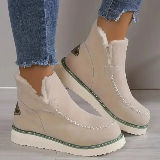Snow Boots Winter Fashion Casual Warm Shoes for Slip on Lady Comfort Female Ankle Boot Footwear Botas De Mujer