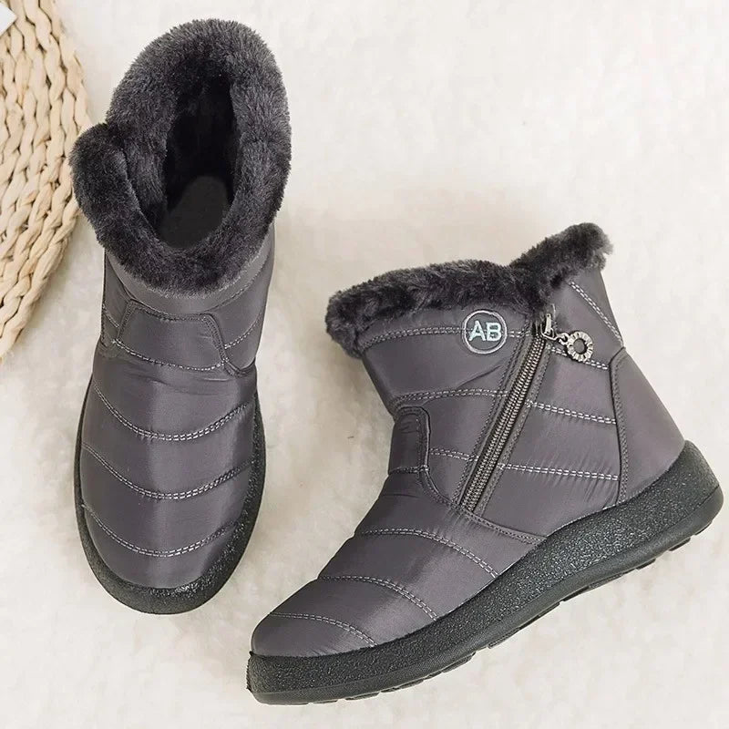 Women's Boots Warm Winter Boots Ankle Fur Bota Feminina Winter Shoes for Waterproof Snow Boots Female Short Botines