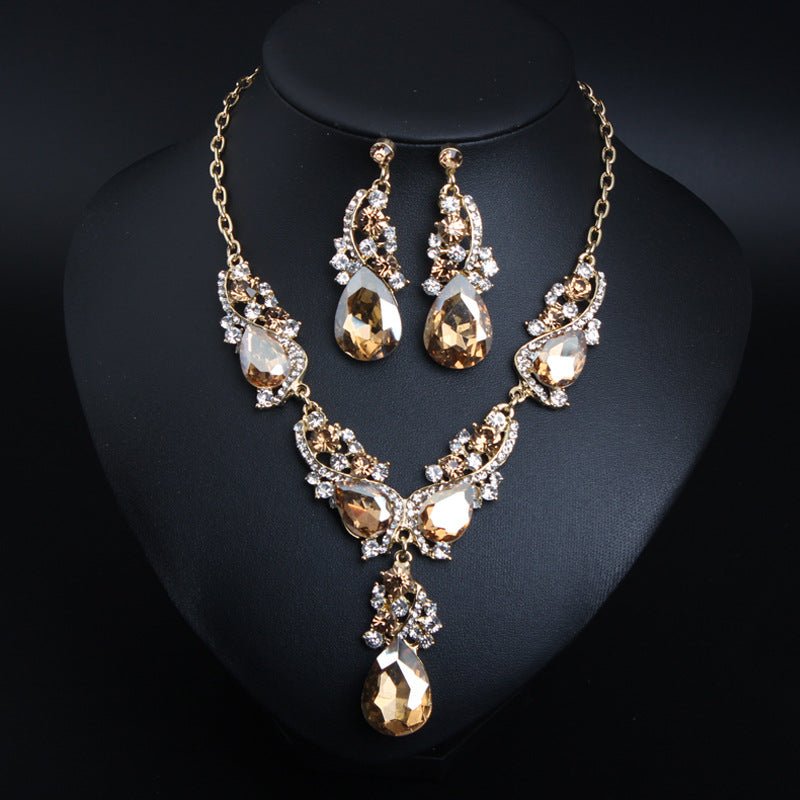 Women's Crystal Wedding Jewelry Sets Necklace