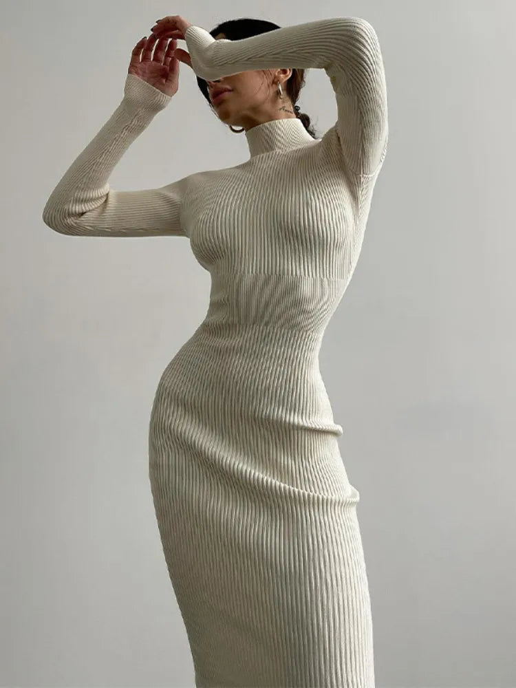 Black Party Evening Dresses for Spring Long Sleeve Bodycon Dress