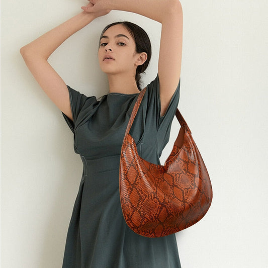 Yasika Serpentine Prints Hobo Bags - 6 Colors