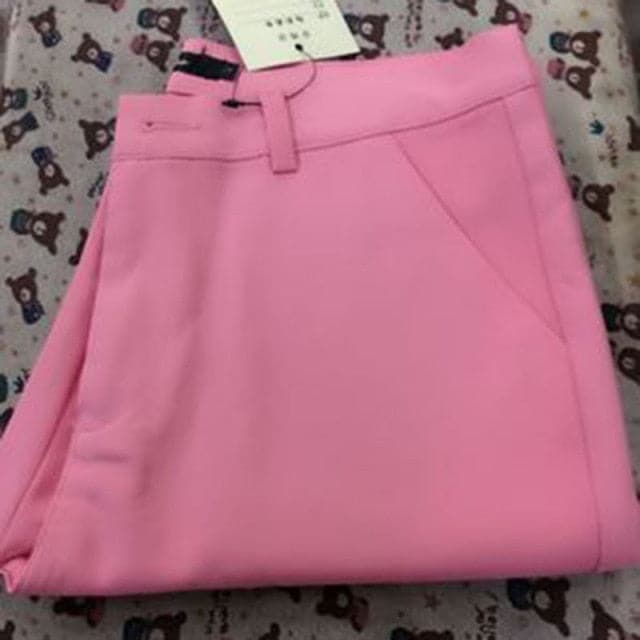 Slim Straight Trousers Women's Pants All Match Casual Spring Legging Pants Plus Size S-4XL Ankle-Length Pants
