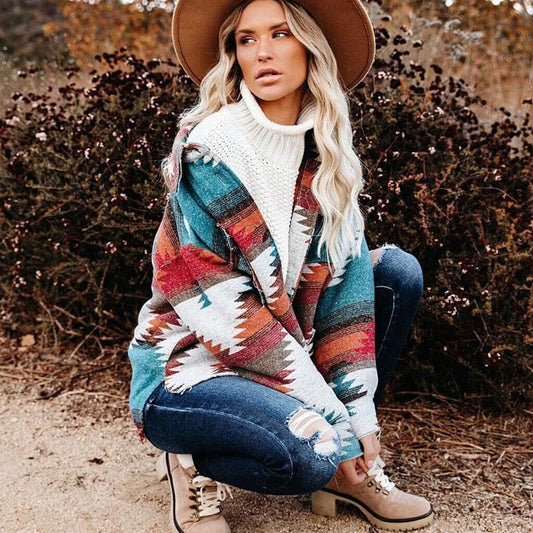 Vintage Splicing Loose Jacket