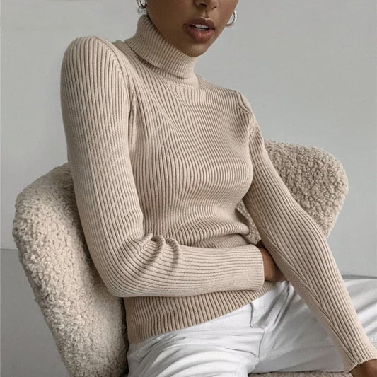 Turtelneck Casual Soft Slim Sweater