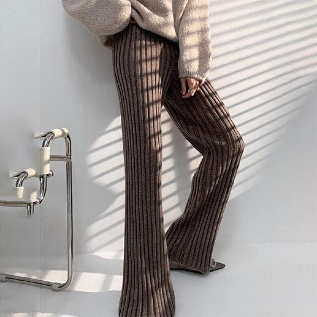 Casual Pants New Knitted Wide-leg Pants