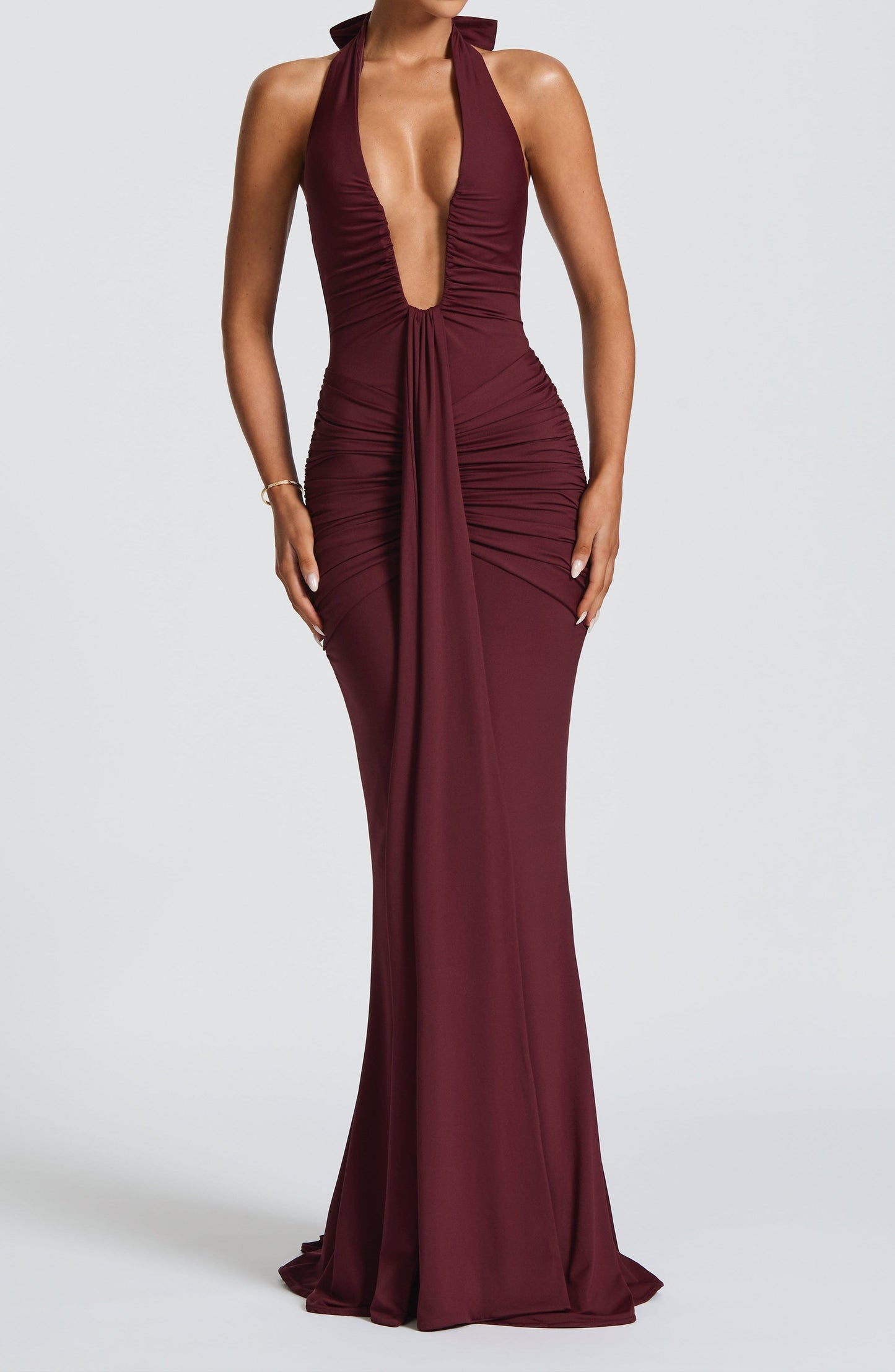 Elvera Maxi Dress - Cherry Lacquer